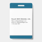 Benutzerdefiniertes Foto für Mitarbeiter, Bar, Log Ausweis (Rückseite)