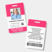 Benutzerdefiniertes Foto für Mitarbeiter, Strichco Ausweis (Vorder- & Rückseite)