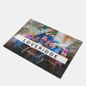 Benutzerdefiniertes Foto für personalisierte Monog Fußmatte (Schrägansicht)