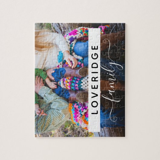 Benutzerdefiniertes Foto für personalisierte Monog Puzzle (Vertikal)