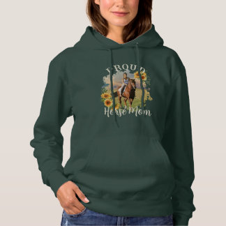 Benutzerdefiniertes Foto für Pferdefüße Text Sonne Hoodie