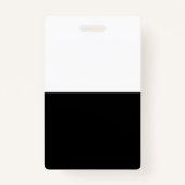 Benutzerdefiniertes Foto für Schwarz-weiße DIY-Vor Ausweis (Vorderseite)