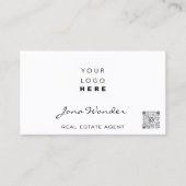 Benutzerdefiniertes Foto für Social Media-Logo QRC Visitenkarte (Vorderseite)