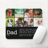 Benutzerdefiniertes Foto für Vater Schwarz und Wei Mousepad (Mit Mouse)