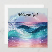 Benutzerdefiniertes Foto für Wasserfarben Blue Oce (Vorne/Hinten)