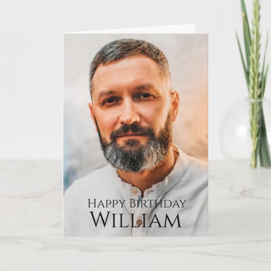 Benutzerdefiniertes Foto, Geburtskarte Karte (Vorderseite)