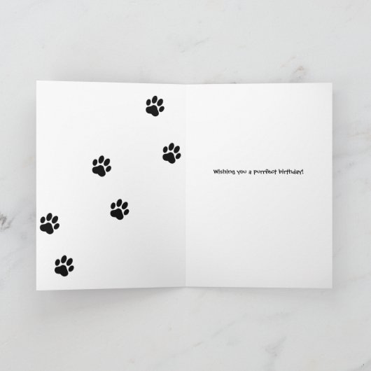 Benutzerdefiniertes Foto Geburtstag eines Begleite Karte (Innenseite)