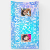 Benutzerdefiniertes Foto Geburtstagsbecken Party B Banner (Vertikal)