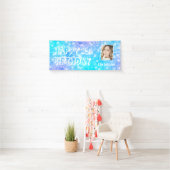 Benutzerdefiniertes Foto Geburtstagsbecken Party B Banner (Insitu)