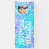 Benutzerdefiniertes Foto Geburtstagsbecken Party B Banner (Vertikal)