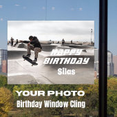 Benutzerdefiniertes Foto Geburtstagsfenster Fensteraufkleber