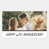 Benutzerdefiniertes Foto Geburtstagsgeschenk Rechteckiger Aufkleber (Vorderseite)