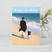 Benutzerdefiniertes Foto Geburtstagskarte Ihre Fot (Stehend Vorderseite)