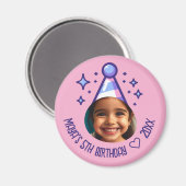 Benutzerdefiniertes Foto Geburtstagspartei-Hut hal Magnet (Vorderseite/Rückseite)