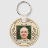 Benutzerdefiniertes Foto-Gedächtniswochenbild Schlüsselanhänger (Vorderseite)