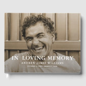 Benutzerdefiniertes Foto-Gedenkbuch oder Begräbnis Gästebuch (Vorderseite)