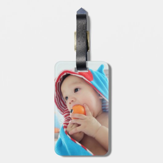 Benutzerdefiniertes Foto Gepäckanhänger (Rückseite vertikal)