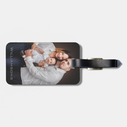 Benutzerdefiniertes Foto Gepäckanhänger (Rückseite horizontal)