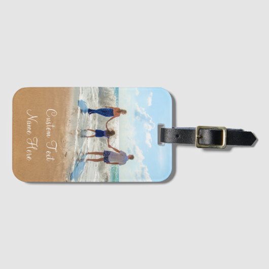 Benutzerdefiniertes Foto Gepäckstück Ihre Fotos un Gepäckanhänger (Vorderseite (Horizontal))