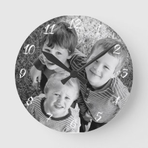 Benutzerdefiniertes Foto-Geschenk Runde Wanduhr