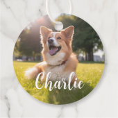 Benutzerdefiniertes Foto Geschenkanhänger (Rückseite)