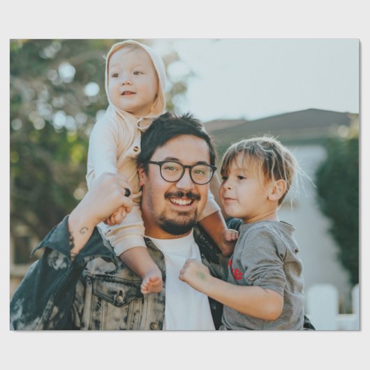 Benutzerdefiniertes Foto Geschenkpapier (Flach)