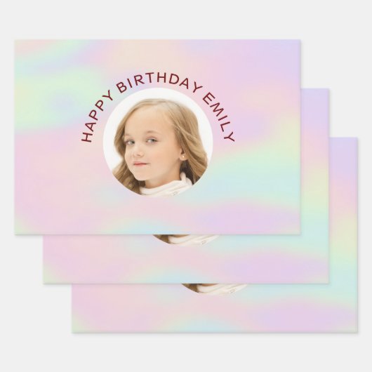 Benutzerdefiniertes Foto Geschenkpapier Set (Set)