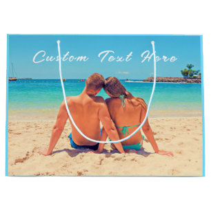 Benutzerdefiniertes Foto Geschenktasche Ihr romant Große Geschenktüte