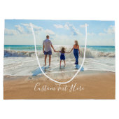 Benutzerdefiniertes Foto-Geschenktasche mit Ihren  Große Geschenktüte (Rückseite)