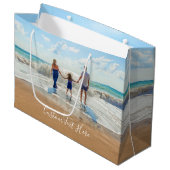 Benutzerdefiniertes Foto-Geschenktasche mit Ihren Große Geschenktüte (Vorderseite Schrägansicht)