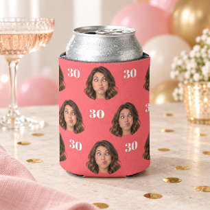 Benutzerdefiniertes Foto-Gesicht 30. Geburtstag Do Dosenkühler