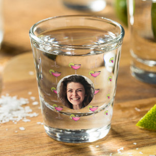 Benutzerdefiniertes Foto Gesicht & Cocktail   Pers Schnapsglas