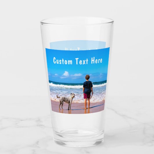 Benutzerdefiniertes Foto-Glas Gift Ihre Fotos und Glas (Vorderseite)