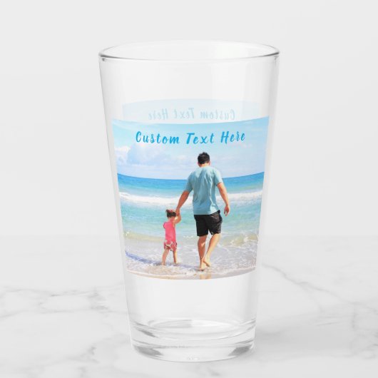 Benutzerdefiniertes Foto-Glasgeschenk mit Text Glas (Rückseite)