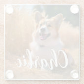 Benutzerdefiniertes Foto Glasuntersetzer (Rückseite)