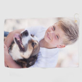 Benutzerdefiniertes Foto Golfhandtuch (Horizontal)