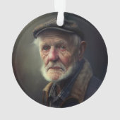 Benutzerdefiniertes Foto "Goodbys are not Forever" Ornament (Rückseite)