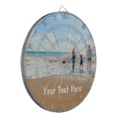 Benutzerdefiniertes Foto-Grafikboard mit Text Dartscheibe (Vorderseite Links)