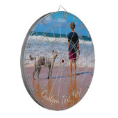 Benutzerdefiniertes Foto-Grafikboard mit Text Dartscheibe (Vorderseite Links)