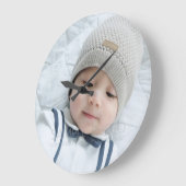 Benutzerdefiniertes Foto Große Wanduhr (Winkel)