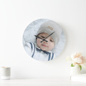 Benutzerdefiniertes Foto Große Wanduhr (Zuhause)