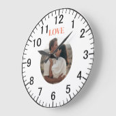 benutzerdefiniertes Foto Große Wanduhr (Winkel)