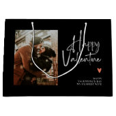 Benutzerdefiniertes Foto Handgeschriebene Liebe Va Große Geschenktüte (Vorderseite)