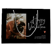 Benutzerdefiniertes Foto Handgeschriebene Liebe Va Große Geschenktüte (Rückseite)