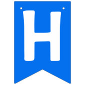 Benutzerdefiniertes Foto - Happy Birthday - Mein H Wimpelkette (Zweite Fahne)