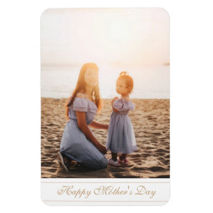 Benutzerdefiniertes Foto Happy Mother's Day Schrif Magnet