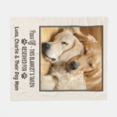 Benutzerdefiniertes Foto Haustier Hund Fleecedecke (Vorderseite (Horizontal))