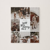 Benutzerdefiniertes Foto heiraten Sie mir Collage Puzzle (Vertikal)