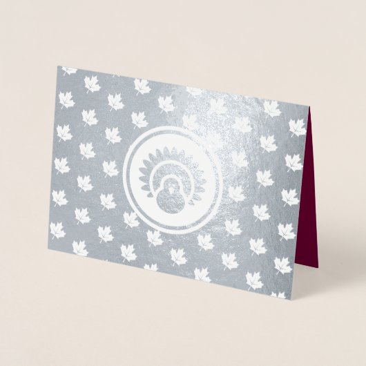 Benutzerdefiniertes Foto | Herbstuntergang, Ernted Folienkarte (Vorderseite)