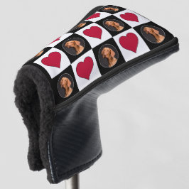 Benutzerdefiniertes Foto Herzmuster Personalisiert Golf Headcover